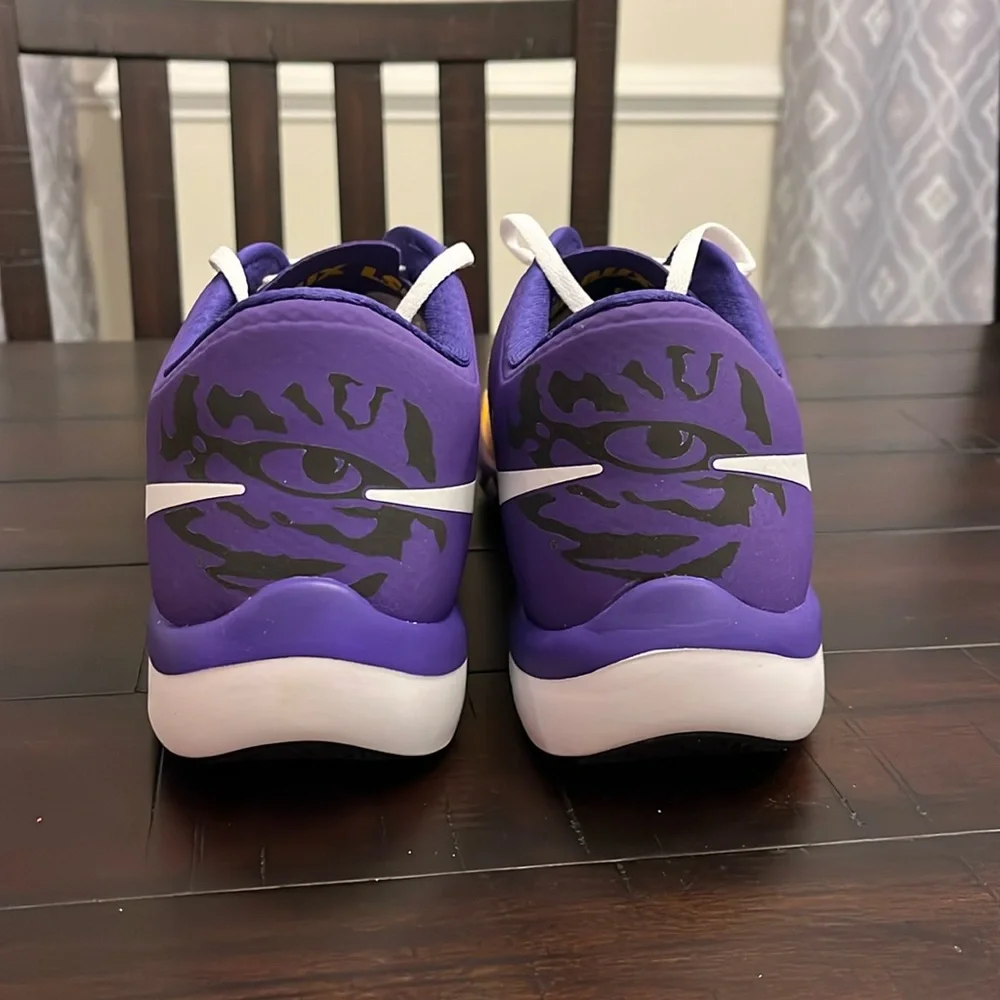 Nike Free Trainer 5.0 V6 AMP Louisiana LSU Tigers shoes sneaker 723939 571 sz 15